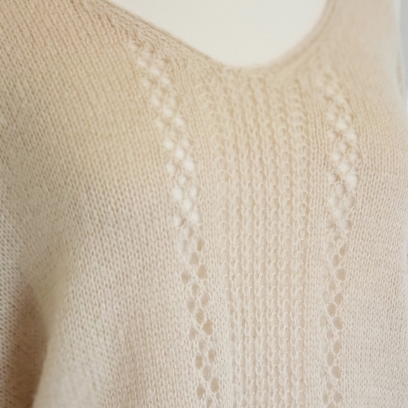 Cozy Casual open knit wool blend sweater Sz M/L - Picture 9 of 10